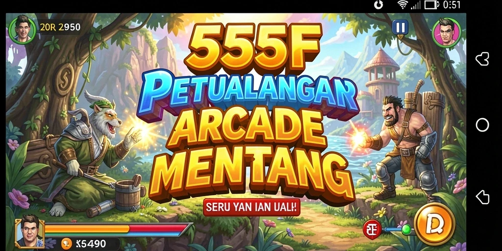 Tampilan gameplay menarik dari 555F yang penuh tantangan.