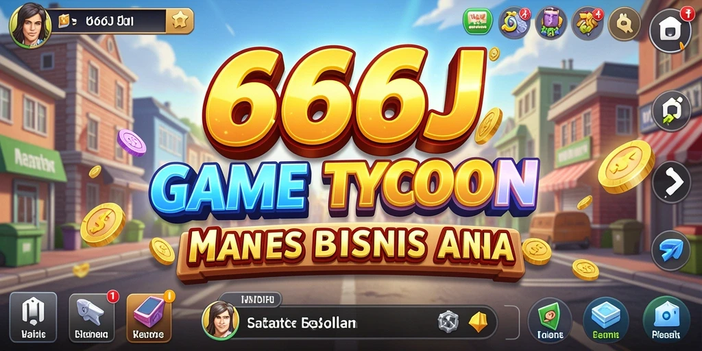 Screenshot gameplay 666J menampilkan tantangan mengelola bisnis Tycoon.