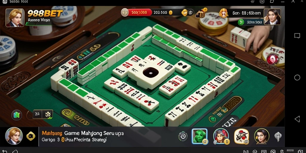 Screenshot utama <strong>988BET</strong> menampilkan gameplay Mahjong yang menarik.