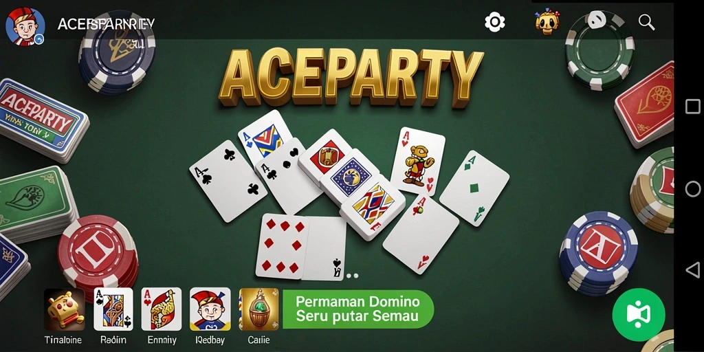 Tampilan gameplay seru ACEPARTY yang menantang di dunia Domino.