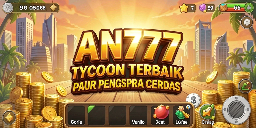 Tampilan gameplay AN777 yang menarik dan dinamis sebagai game Tycoon.