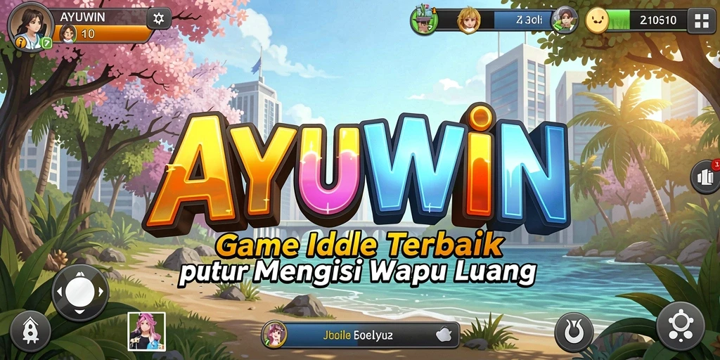 Screenshot gameplay AYUWIN dengan aksi Idle yang memikat.
