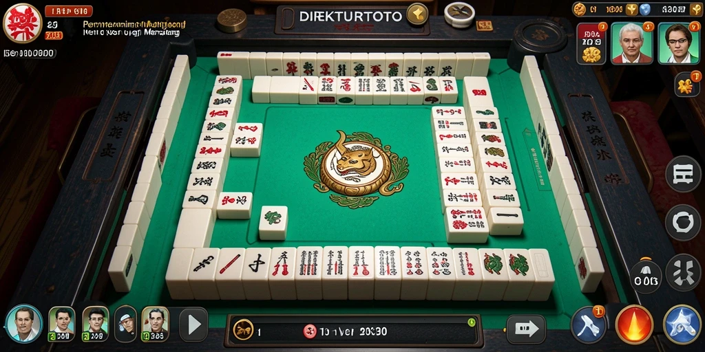 Tampilan gameplay DIREKTURTOTO yang menarik dan penuh tantangan Mahjong.