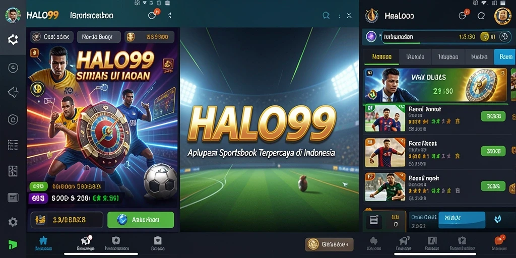 Tampilan screenshot HALO99 menampilkan antarmuka taruhan olahraga yang menarik.
