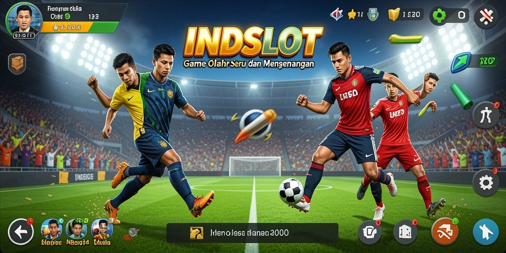 Tampilan gameplay <strong>INDSLOT</strong> yang seru dan penuh aksi olahraga.