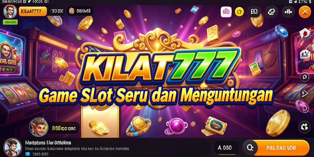 Tampilan gameplay Slot KILAT777 yang mendebarkan.