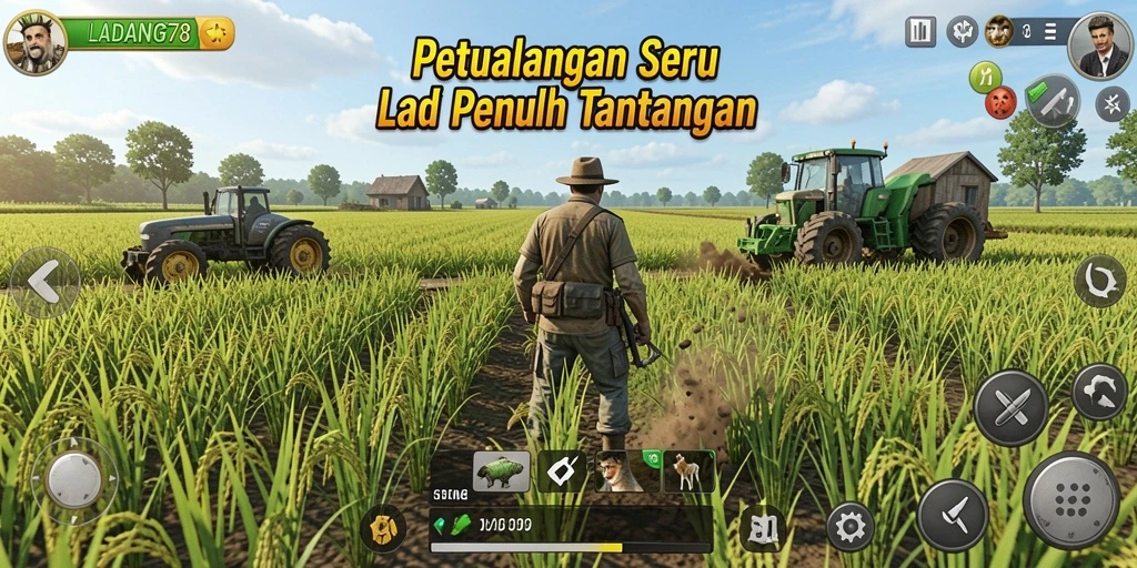 Tampilan gameplay <strong>LADANG78</strong> yang penuh aksi dan strategi petualangan.