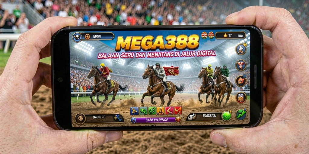 Tampilan gameplay balapan di MEGA388 yang memukau dan penuh aksi.