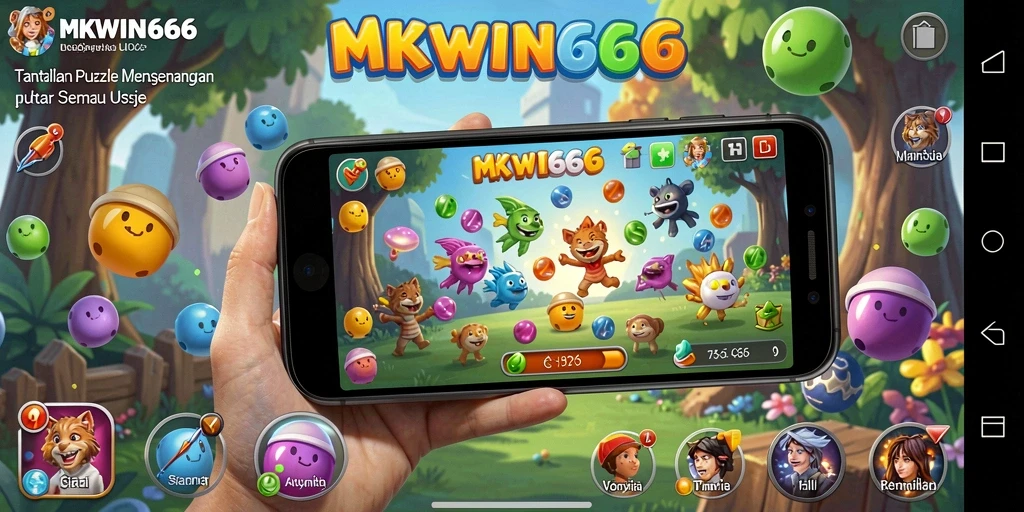 Tampilan gameplay MKWIN666 menampilkan tantangan teka-teki menarik.