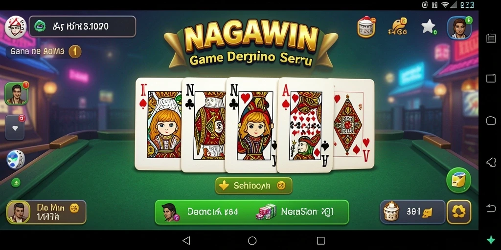 Tampilan permainan Domino yang seru di NAGAWIN.