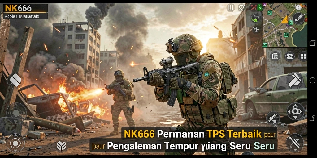 Tampilan gameplay NK666 yang seru dan mendebarkan dalam genre TPS.