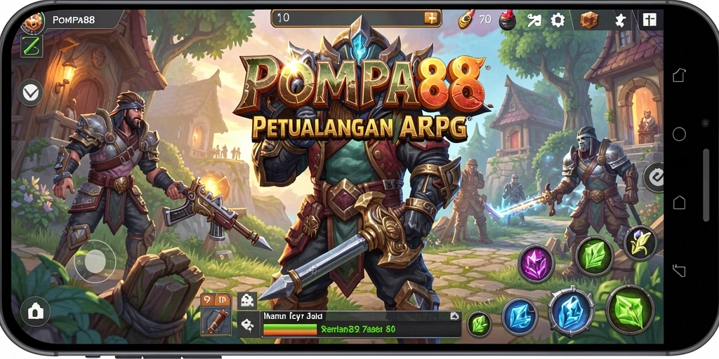 Tangkapan layar menampilkan pertarungan epik dalam POMPA88.