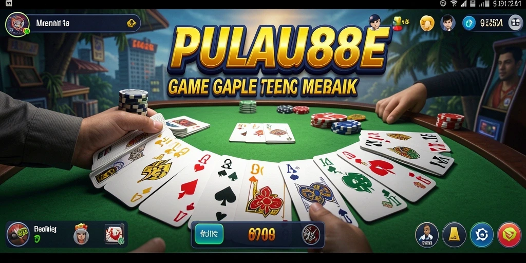 Tampilan gameplay Gaple yang menarik dan menantang di PULAU88.