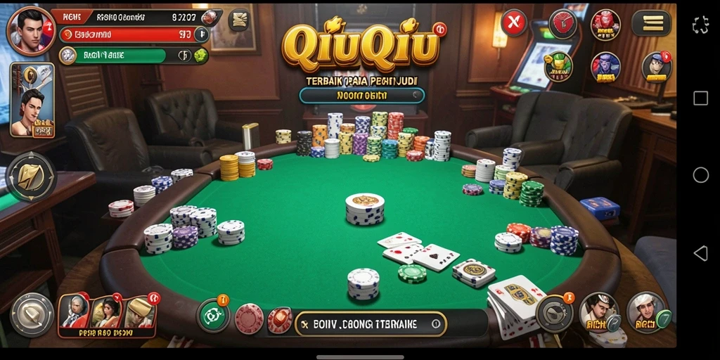 Screenshot utama RICH7 menampilkan serunya gameplay QiuQiu.