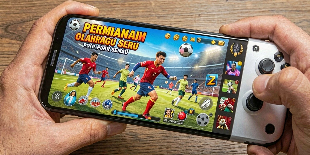 Tampilan gameplay S80 yang menampilkan aksi olahraga seru.