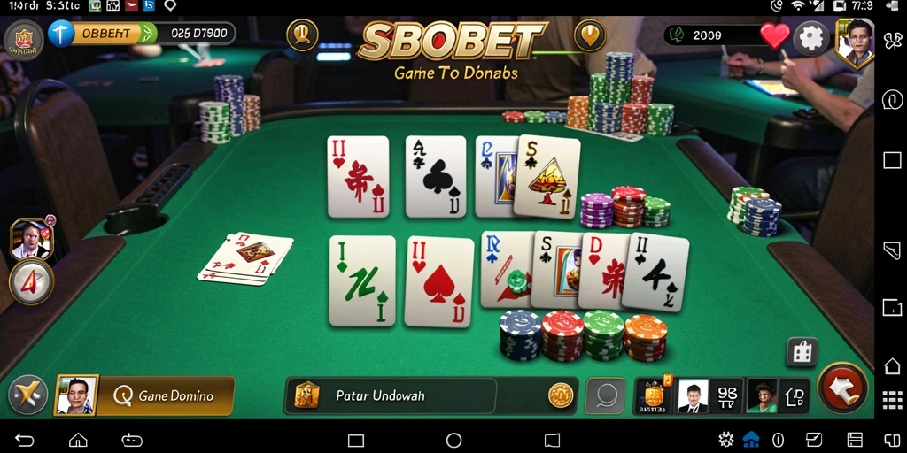 Screenshot utama SBOBET menampilkan gameplay yang seru dan interaktif.