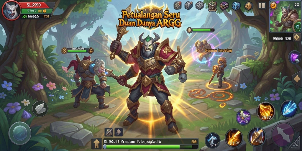 Tampilan gameplay seru dalam dunia ARPG SL999.