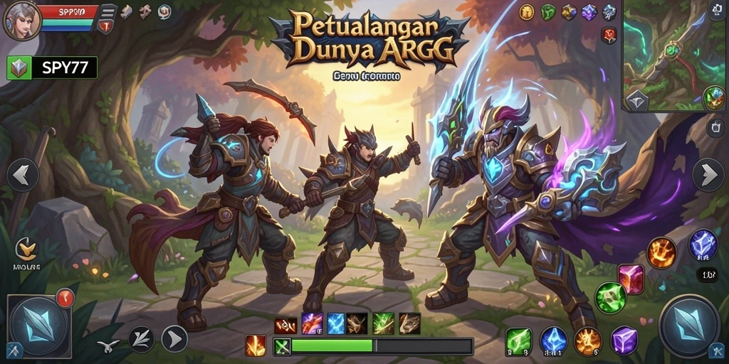Gameplay SPY77 menampilkan pertempuran seru di dunia ARPG.