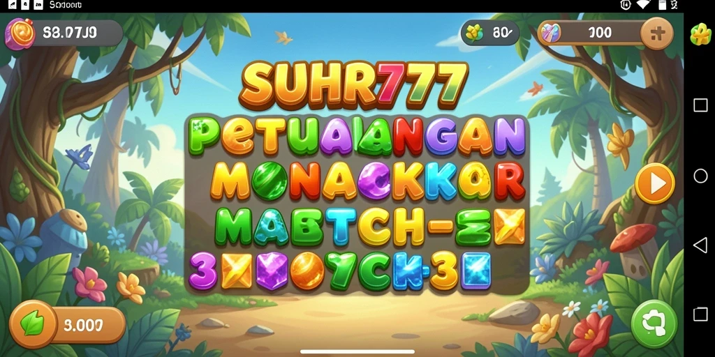 Tampilan gameplay <strong>SUHU777</strong> yang memukau dengan tantangan Match-3.