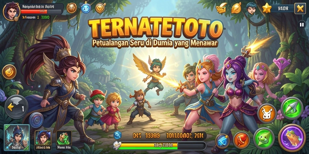 Tangkapan layar gameplay TERNATETOTO menampilkan aksi petualangan yang mendebarkan.