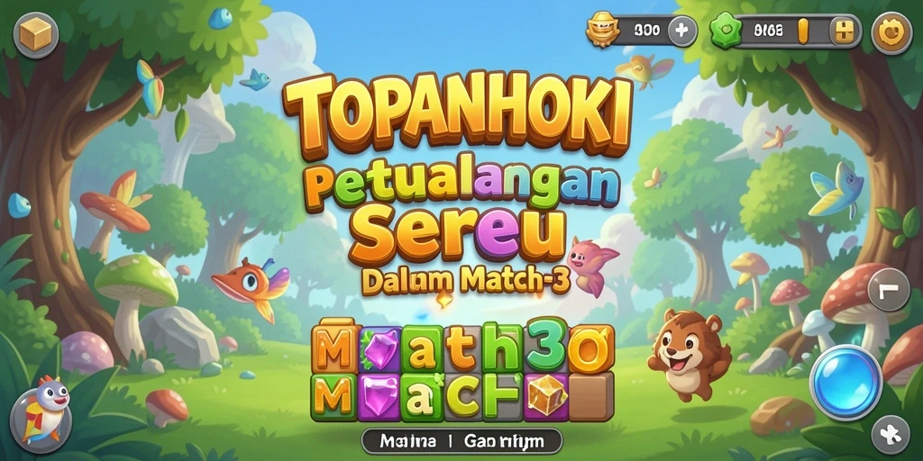 Tampilan gameplay seru dari TOPANHOKI saat mencocokkan item.