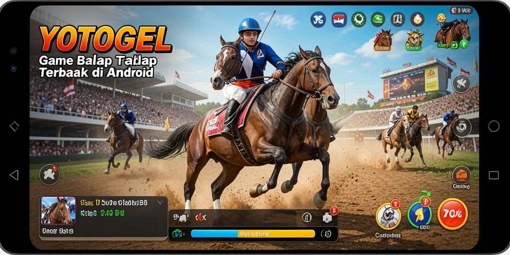 Screenshot gameplay <strong>YOTOGEL</strong> menampilkan adrenalin balap yang mendebarkan.